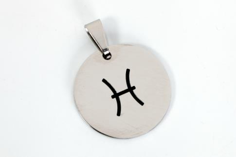 COLGANTES | COLGANTE ACERO SIMBOLO PISCIS 2 CM.