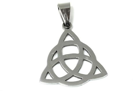 AMULETOS Y TALISMANES | COLGANTE ACERO TRIQUETA 3,2 X 2,5 CM.