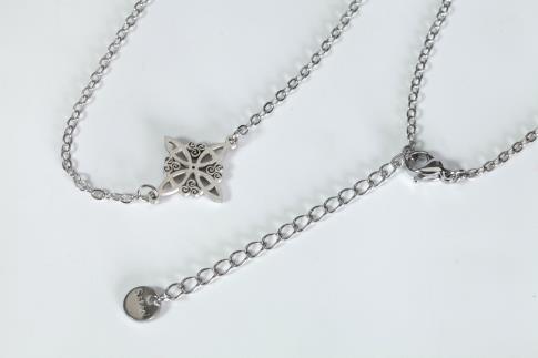 COLGANTES | COLGANTE CON CADENA ACERO NUDO DE BRUJAS