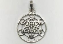 COLGANTE DE PLATA METRATRON MINI 1,5CM