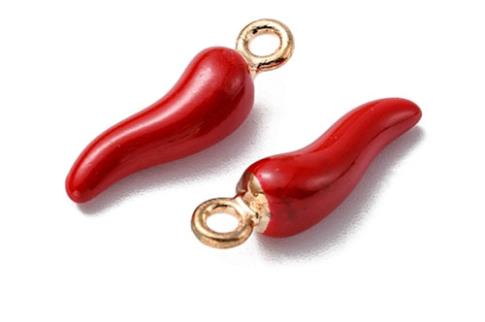 COMODIN | COLGANTE METAL CUERNO DE LA ABUNDANCIA (ROJO)