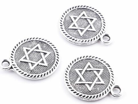 COMODIN | COLGANTE METAL ESTRELLA DE DAVID 1.5 CM.