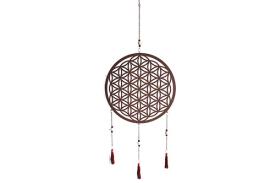 FENG SHUI MOVILES | COLGANTE METAL FLOR DE LA VIDA 35 x 1 x 100 cm