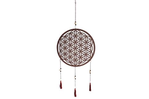FENG SHUI MOVILES | COLGANTE METAL FLOR DE LA VIDA 35 x 1 x 100 cm