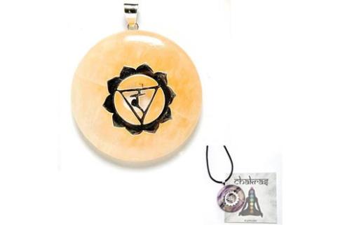 JOYERIA | COLGANTE PLATA 3 CHAKRA MANIPURA PLEXO SOLAR.+DONUT CALCITA AMARILLA