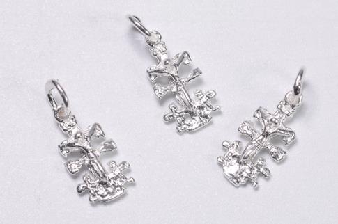 COLGANTES | COLGANTE PLATA CRUZ DE CARAVACA MINI 1CM