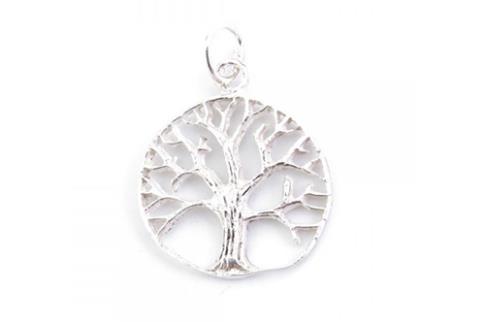 COLGANTES DE MINERALES | COLGANTE PLATA DE LEY ARBOL DE LA VIDA 2,5 CM