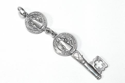 COLGANTES | COLGANTE PLATA DOBLE PROPOSITO SAN BENITO (Proteccin y Abrecaminos)