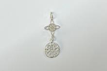 COLGANTE PLATA DOBLE PROTECCION 2,5CM CON MINI DIJES DE 1CM COLGANTE PLATA DOBLE PROTECCION 2,5CM CON MINI DIJES DE 1CM