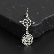 Novedades | COLGANTE PLATA DOBLE PROTECCIN CON BRILLANTITO