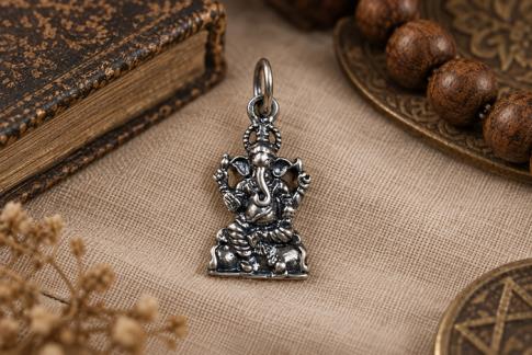COLGANTES | COLGANTE PLATA GANESHA 2 CM.