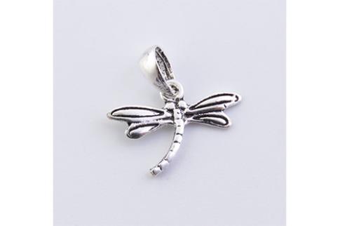 COMODIN | COLGANTE PLATA LIBELULA 12X16 cm