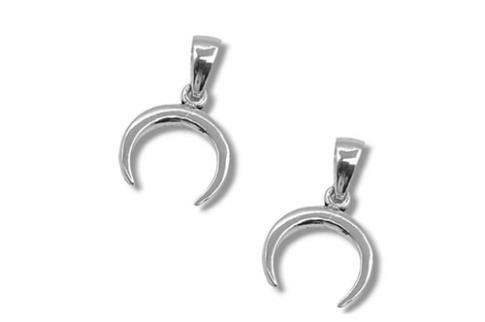 JOYERIA | COLGANTE PLATA LUNA INVERTIDA 1 cm.
