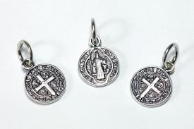 Novedades | COLGANTE PLATA MEDALLA DE SAN BENITO DOBLA CARA 0,8CM