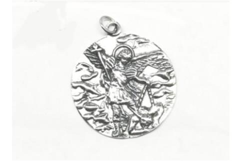 COMODIN | COLGANTE PLATA MEDALLA SAN MIGUEL 3,5CM