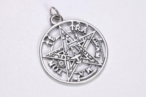 COLGANTES | COLGANTE PLATA MEDALLA TETRAGRAMATON 2,5CM