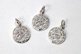 COLGANTES DE MINERALES | COLGANTE PLATA MINI TETRAGRAMATON 1CM APROX