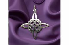 COLGANTE PLATA NUDO DE BRUJAS 2,7CM APROX.