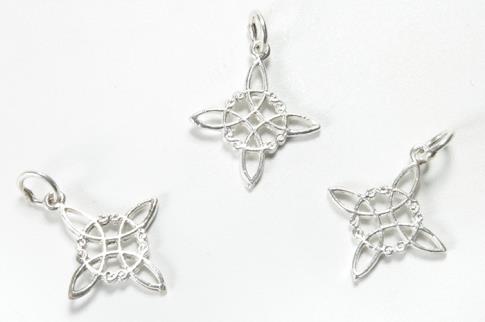 COLGANTES | COLGANTE PLATA NUDO DE BRUJAS MINI 1CM