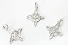 COLGANTE PLATA NUDO DE BRUJAS MINI 1CM