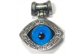 JOYERIA | COLGANTE PLATA OJO Y OJO TURCO 2.5 CM