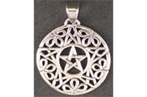 COMODIN | COLGANTE PLATA PENTAGRAMA NUDO 2.03 CM.