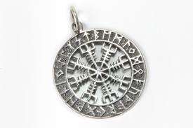 COLGANTES | COLGANTE PLATA RUEDA ENERGETICA CON RUNAS CELTAS