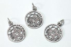 JOYERIA | COLGANTE PLATA TETRAGRAMATON 1,5CM