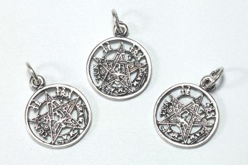 JOYERIA | COLGANTE PLATA TETRAGRAMATON 1,5CM