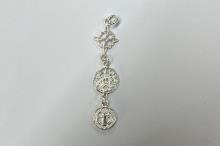 COLGANTE PLATA TRIPLE PROTECCION NUDO BRUJAS, SAN BENITO, TETRAGRAMATON DIJES MINIS COLGANTE PLATA TRIPLE PROTECCION NUDO BRUJAS, SAN BENITO, TETRAGRAMATON DIJES MINIS