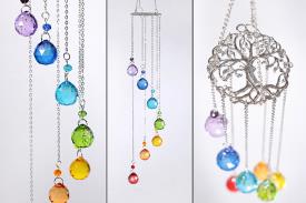PRISMAS | COLGANTE PRISMAS FENG SHUI 7 CHAKRAS CON ARBOL DE LA VIDA 5,5X45CM