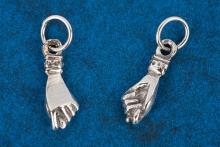 COLGANTE PU�O O FIGA PROTECTOR 1 CM. PLATA