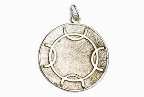 JOYERIA | COLGANTE RUNA ENERGIA POSITIVA 3 CM PLATA LEY