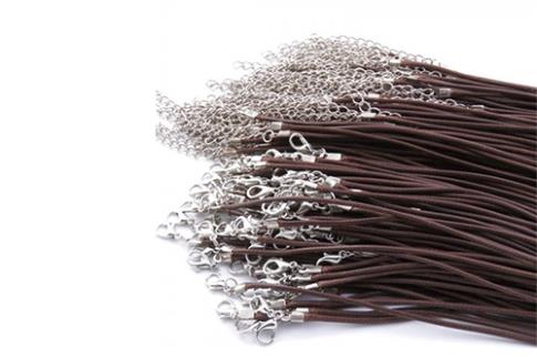 JOYERIA | CORDON 45CM ENCERADO MARRON 1.5MM