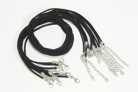 CADENAS Y CORDONES | CORDON TERCIOPELO REDONDO NEGRO 2 mm x 45cm