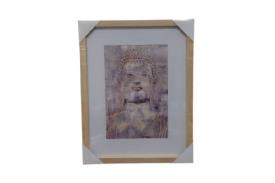 FIGURAS DIOSES, BUDAS Y MONJES | CUADRO ENMARCADO BUDA SURTIDOS 35X2X45 CM.