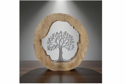 FENG SHUI, VARIOS | DECORACION ARBOL MANGO Y ALUMINIO 37X5X38 CM.