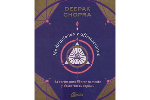 LIBROS DE TAROT Y ORCULOS | DEEPAK CHOPRA: MEDITACIONES Y AFIRMACIONES (Libro + Cartas)
