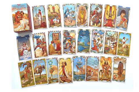 TAROTS LO SCARABEO | EGYPTIAN ART NOVEAU TAROT (Multilinge)
