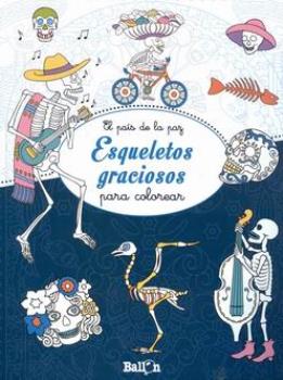 LIBROS DE MANDALAS | ESQUELETOS GRACIOSOS PARA COLOREAR