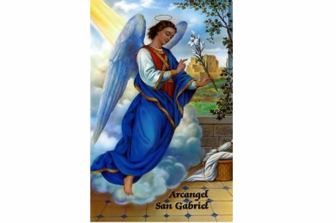 ESTAMPAS RELIGIOSAS | ESTAMPA ARCANFEL GABRIEL 7x11 cm.
