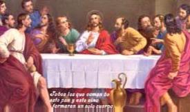 ESTAMPAS RELIGIOSAS | ESTAMPA SANTA CENA PEQ.