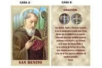 ESTAMPA Y ORACION SAN BENITO