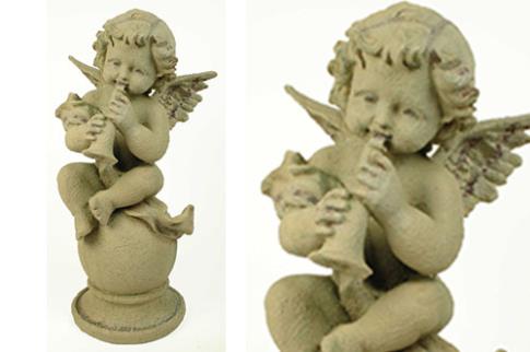COMODIN | FIGURA ANGEL MUSICAL 20 X 15 X 30 CM.