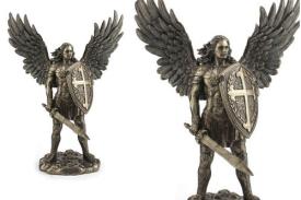 FIGURAS SANTOS Y ARCANGELES | FIGURA ARCANGEL MIGUEL 35X27X12CM