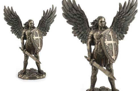FIGURAS SANTOS Y ARCANGELES | FIGURA ARCANGEL MIGUEL 35X27X12CM