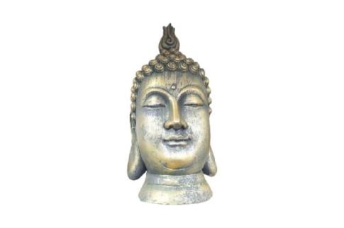 FIGURAS DIOSES, BUDAS Y MONJES | FIGURA CABEZA BUDA 29X27X50 CM.
