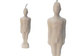 FIGURAS DE CERA | FIGURA CERA HOMBRE COLOR BLANCO 18 CM.