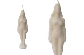 FIGURAS DE CERA | FIGURA CERA MUJER COLOR BLANCO 18 CM.