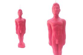 FIGURAS DE CERA | FIGURA DE CERA HOMBRE COLOR ROJO 18 CM.